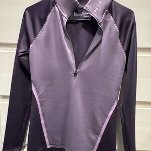 Under Armour ColdGear Half Zip Purple XS